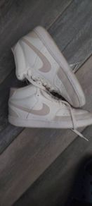 nike runner boots girls size 3 white leather