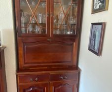 Hand made Higginbotham mahogany display cabinet