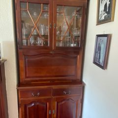 Hand made Higginbotham mahogany display cabinet