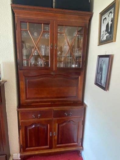 Hand made Higginbotham mahogany display cabinet