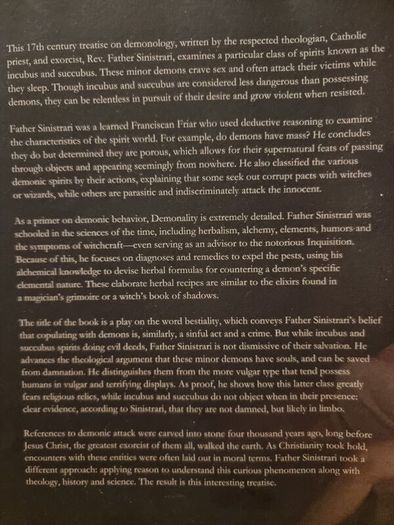 Demoniality: incubi and succubi