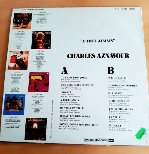 Charles Aznavour 1973 French LP
