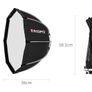 BRAND NEW 65cm Softbox Grid Diffuser Octagon Umbrella Photo Studio Soft Box Light Softbox for Godox FlashSpeedlite Yongnuo Image 2