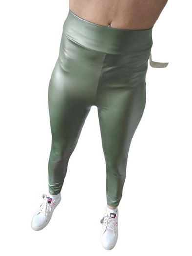 High Waist PU Leggings