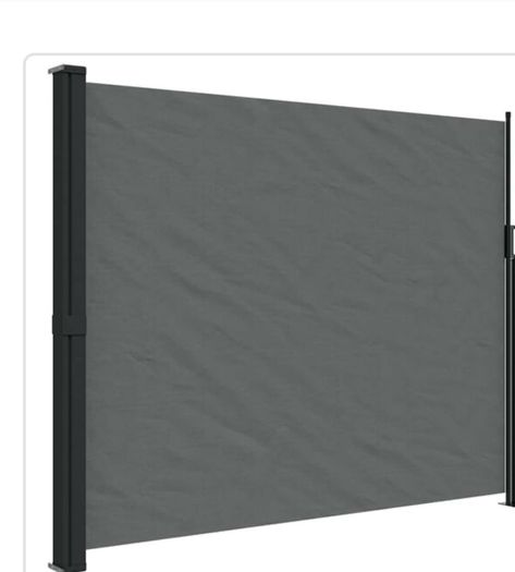 2 - Garden Retractable Side Awning Anthracite 120x600 cm x 2