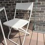 Outdoor foldable white chairs + table Ikea Fejan Image 4