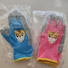 Pair of Kids Gardening / Work Gloves Brand New (Blue & Pink)