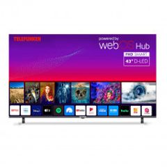 43" Smart Tv Frameless - New