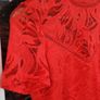 Vila red lace blouse Vistasia Image 2