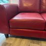 Red Leather Couch Image 5