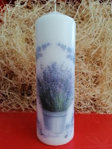 Mother's day birthday Decorative brand new summer purple lavender candle