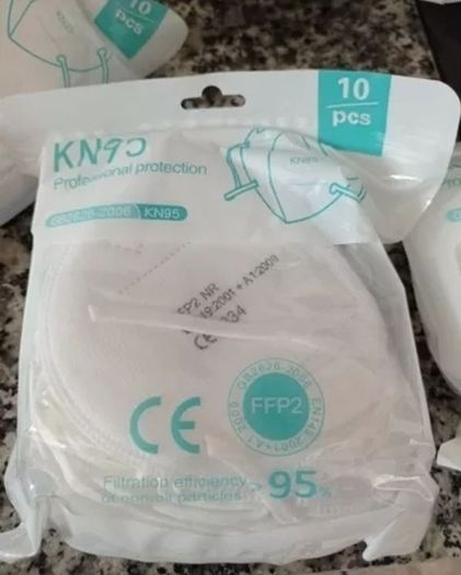 50 x One Size KN95 FFP2 Face Mask, Protective Mask 10 piece
