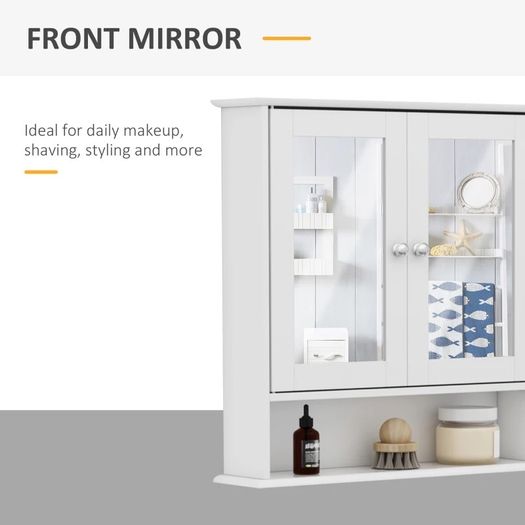 Wall-mounted Medicine Cabinets Bathroom Living Room Organizer with Mirror (FREE POSTAGE)