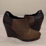 Clarks Brown Wedge Ankle Boots Image 10
