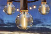 FREE EXPRESS SHIPPING Outdoor String Lights Mains Powered, 50Ft Waterproof IP65 Garden String Lights, 25+2 G40 Globe Bulbs