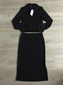 girls black 2 piece set, 9-10y, BNWT