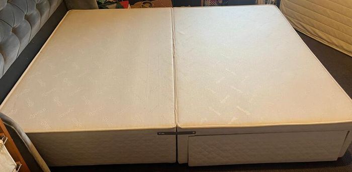 King size bed base( can also be 2 x singles) - headboard also available
