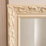 Ornate Cream Full-Length Floor Mirror, Vintage Style Image 2