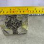 VTG Shannon Giftware Handmade Celtic Metal Cross Ireland Real Connemara Marble on attashed to standing  Base Image 3