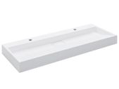 Wash Basin 120x46x11 cm Mineral Cast/Marble Cast White
