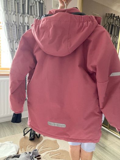 Polarn O Pyret waterproof jacket snowy 8-9 years