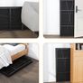 Small Folding Computer Desk 90 cm No Assembly Required, Black Writing Gaming Computer Desk for Small Spaces, Narrow Home Office Desk, Portable Camping Table Image 3
