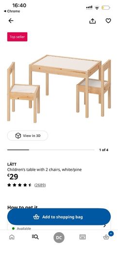 ikea kids table
