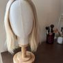 Goldylost Blake 14" Human Hair Silk Topper - Blonde Image 5