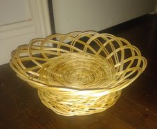 Handmade wicker plate