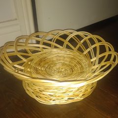 Handmade wicker plate