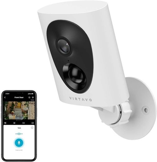 Wireless Security Camera Outdoor, 1080P WiFi CCTV For Home Security, With Rechargeable Battery, Colorful Night Vision, Remote Access, PIR Motion Detection, 2-Way Audio, Alexa