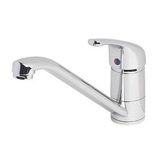 Chrome kitchen mixer tap (single lever)