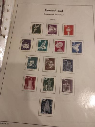 GERMANY 1975-82 album with stamps