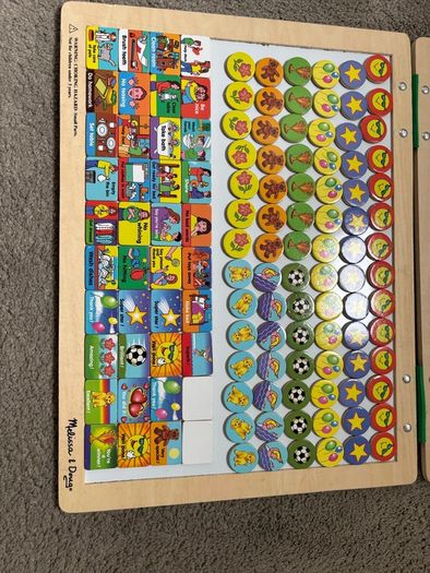 mellisa and dough magnetic responsibly kids chart 40x30cm