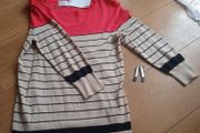 Strip knit jumper