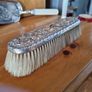 hallmarked crumbscoop and associated horsehair brush Image 2
