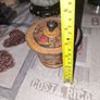 Vintage Russian Khokhloma Lidded Wooden Jar Hand Painted Lacquer Folk Art Trinket Box, Image 6