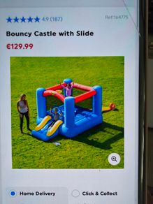 Small bouncy castle with balls