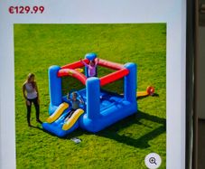 Small bouncy castle with balls