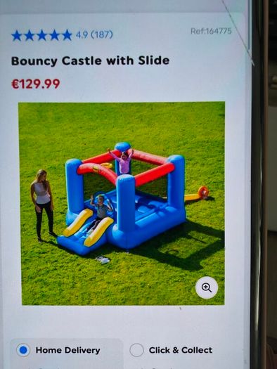 Small bouncy castle with balls