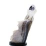 Elegant Crystal Macaw Figurine, Amethyst & Clear Stone, Home Decor Bird Sculpture, Unique Housewarming Gift Image 3
