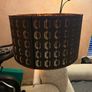 2 Black and gold large lampshades. Image 4