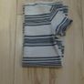 ladies beige and navy striped dress size 8 Image 2