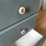 Upcycled Solid Wood Bedside Locker Pair Modern Rustic Finish Image 5
