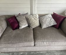 Large 2 seater grey sofa