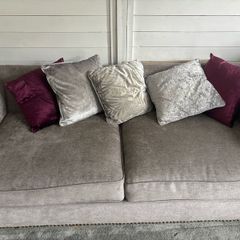 Large 2 seater grey sofa