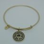 Chrysalis Star Of David 14k Gold Plated Expandable Bangle CAN POST Image 2