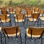Adult size industrial Mid Century chairs Image 2