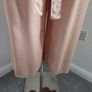 Never Worn. Lightweight Tan Trousers with Elasticated back from ONE. Size 8-10. Image 3