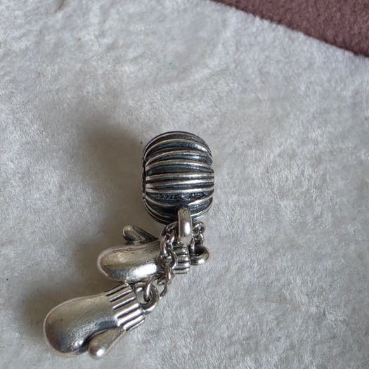 Genuine Pandora winter mittens dangle charm very good condition